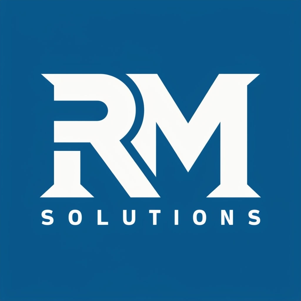 Modern RM Monogram Design for Professional Solutions Branding Monogram