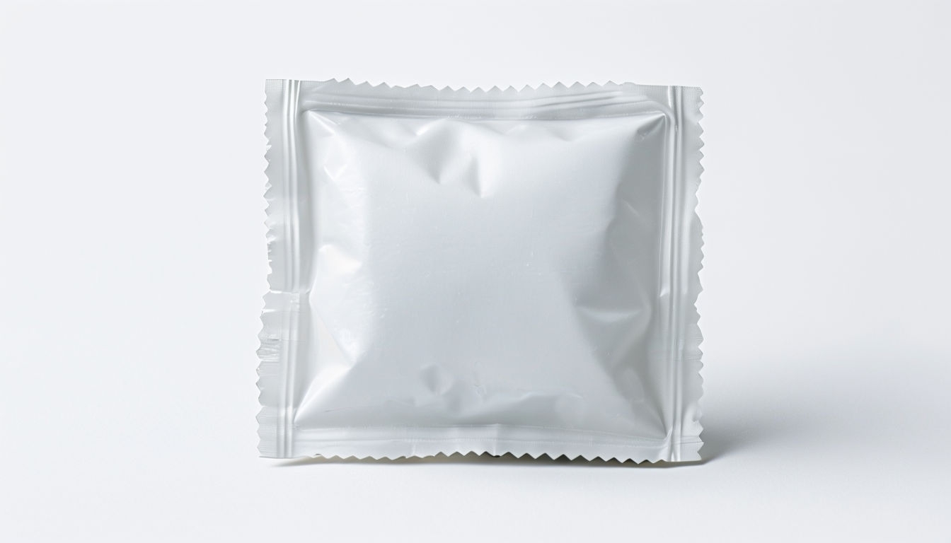 Blank White Sachet Mockup for Clean Product Presentation Mockup