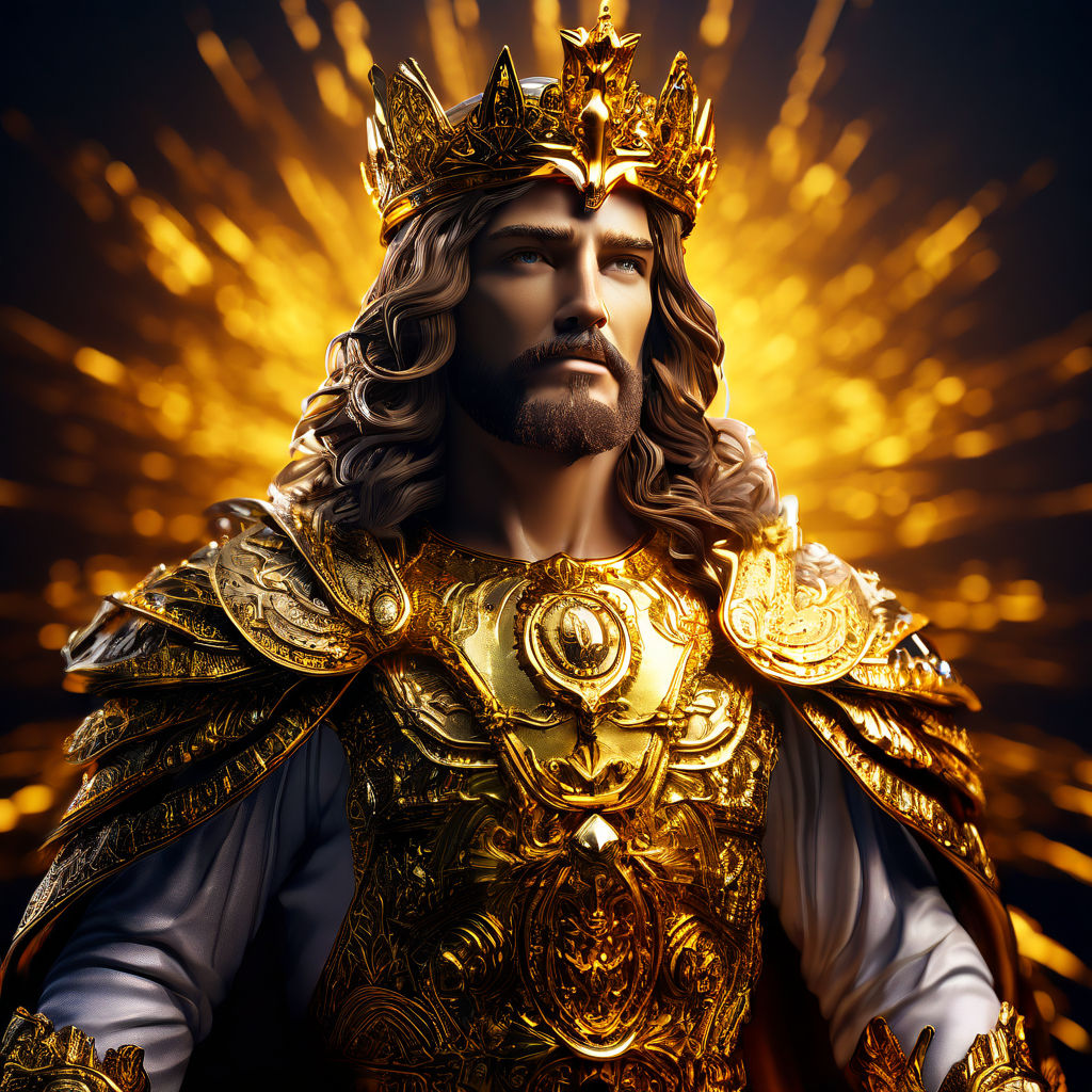 Golden Army Jesus statue by ETHNATH MELODY - Playground