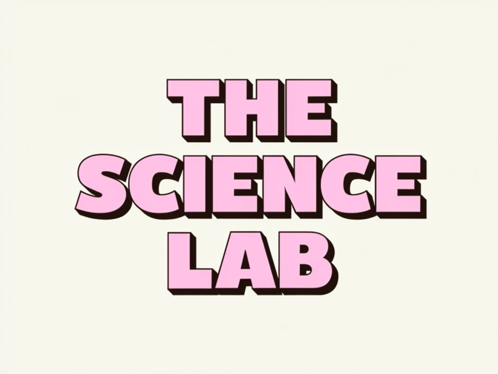 Retro Minimalist The Science Lab Graphic Design Logo