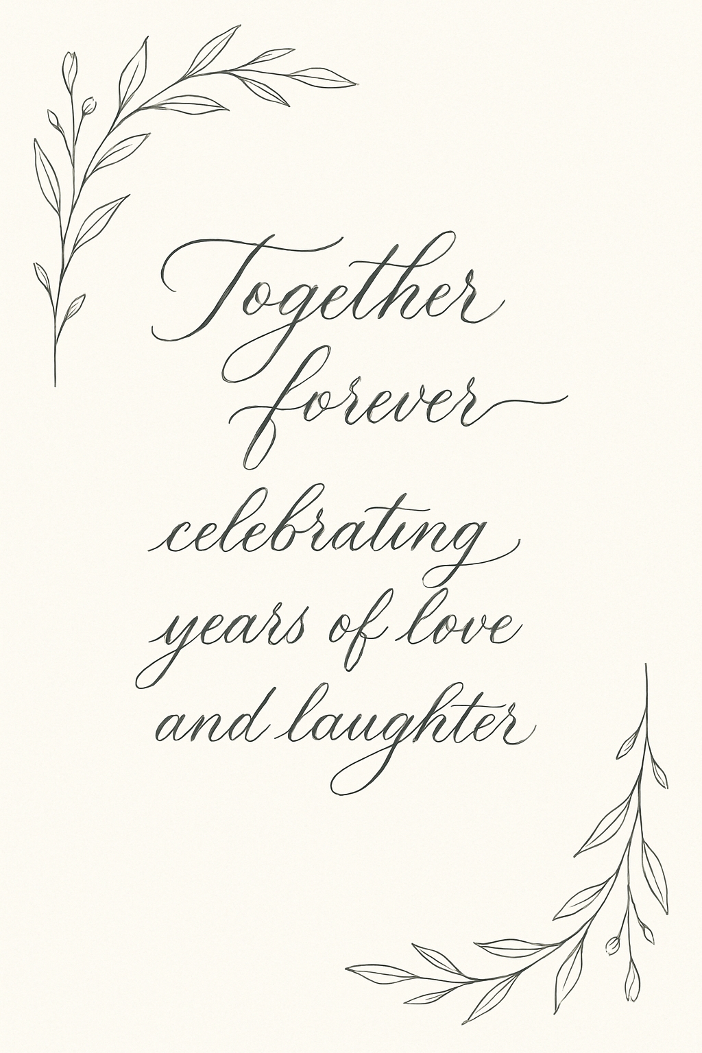 Elegant Minimalist Wedding Invitation with Floral Accents Card