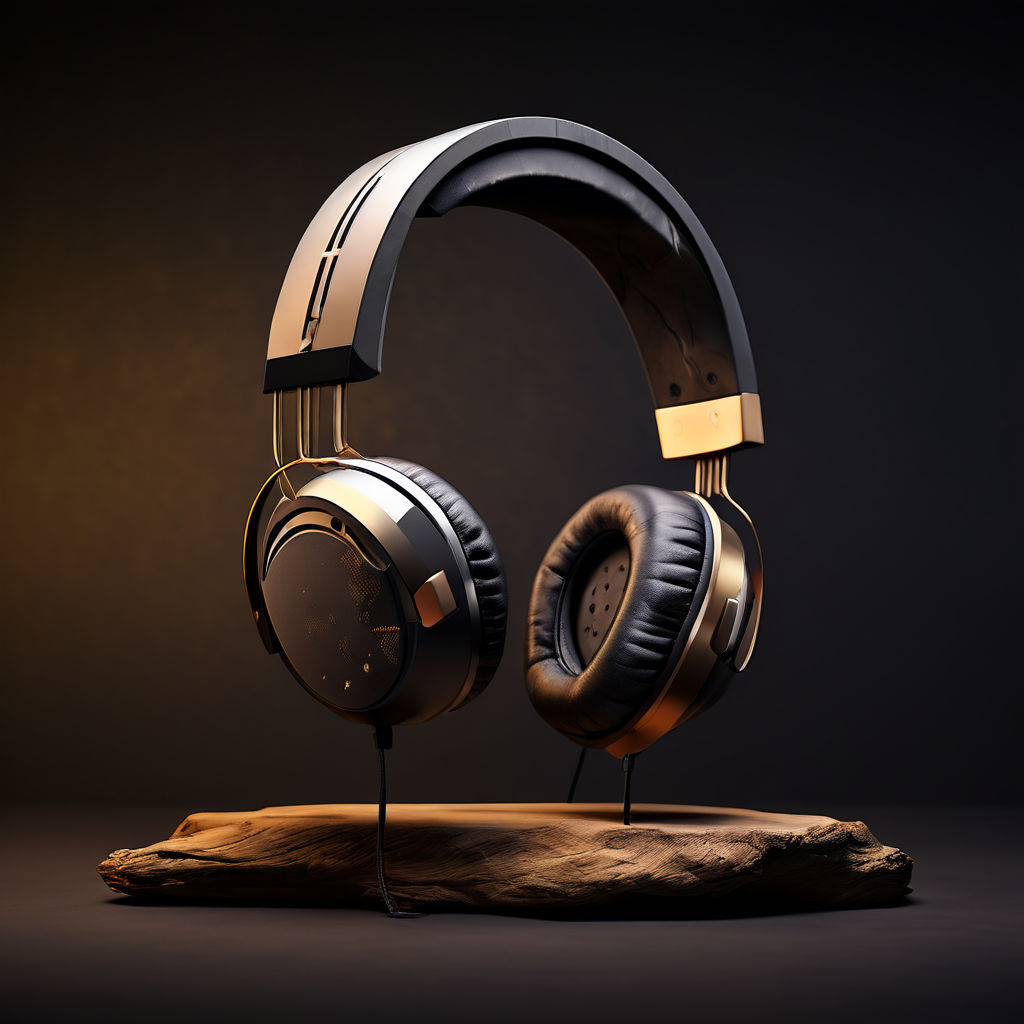 Minimalist wabi-sabi style futuristic headphones by Julio Gallarday ...