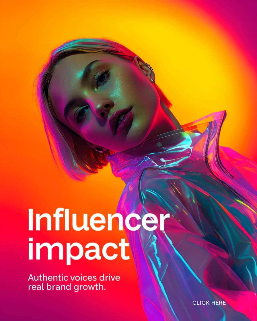 Dynamic Influencer Impact Promotional Advertisement Design Ads