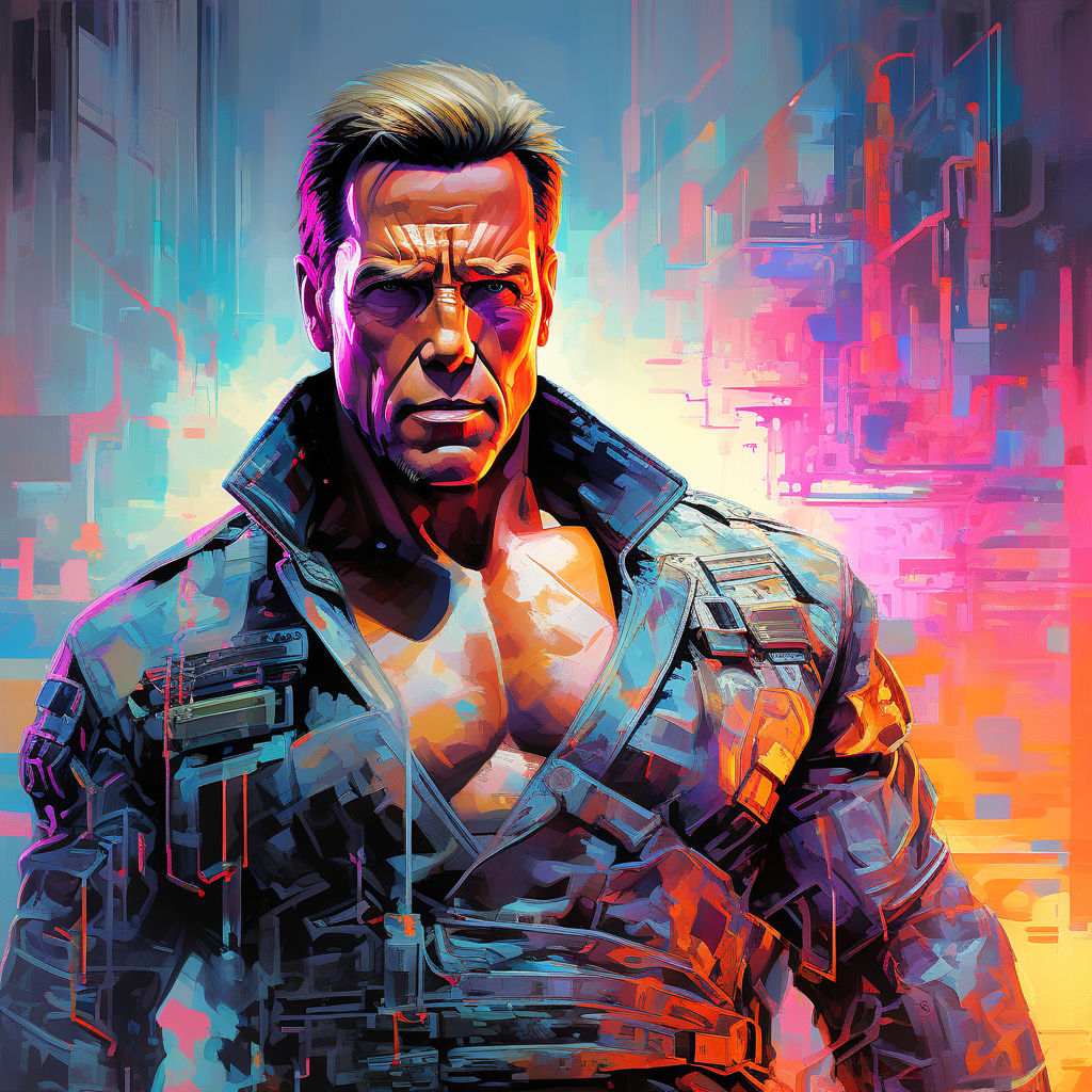 Arnold Schwarzenegger as Terminator by G G - Playground