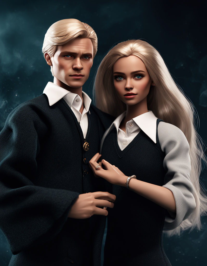 Hermione Granger and Draco Malfoy portrayed as Barbie and Ke... by ...