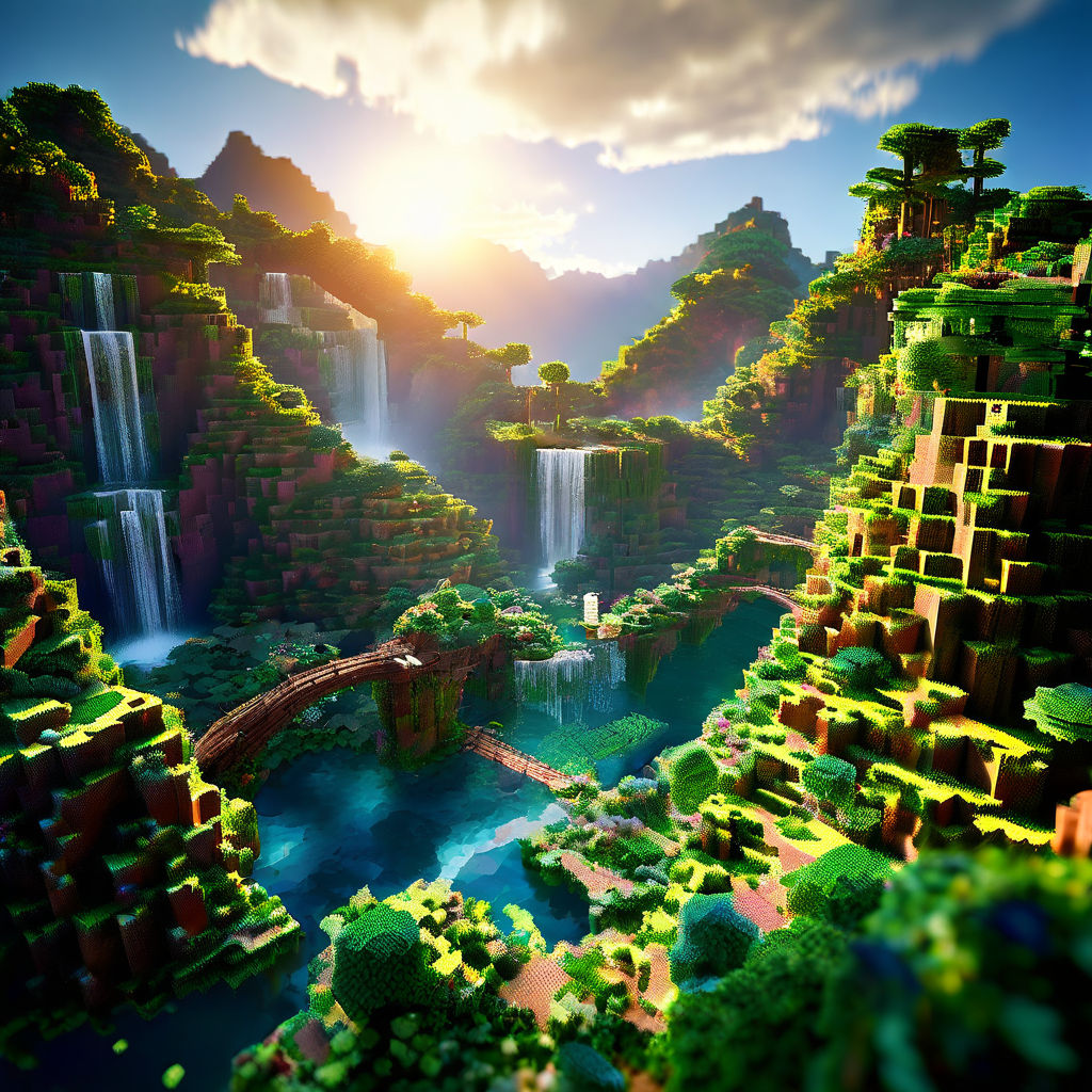 Minecraft landscape