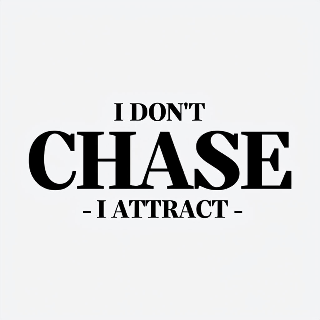 I Don't Chase - I Attract Motivational Quote Mug