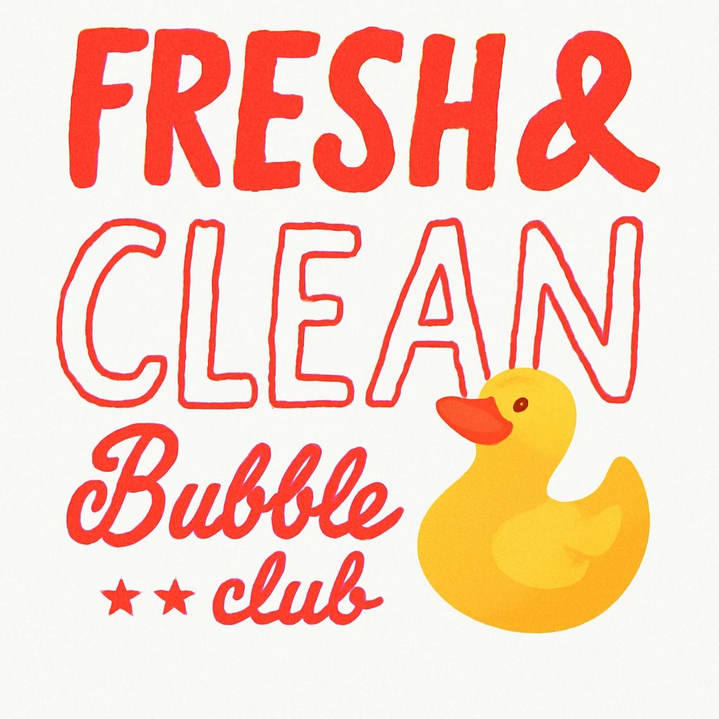 Fresh and Clean Playful Rubber Duck Design T-Shirt