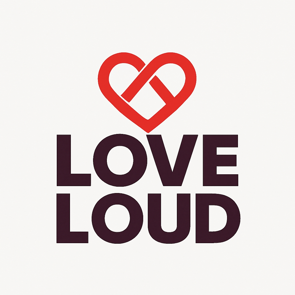 Modern Minimalist Love Loud Logo Design for Hats