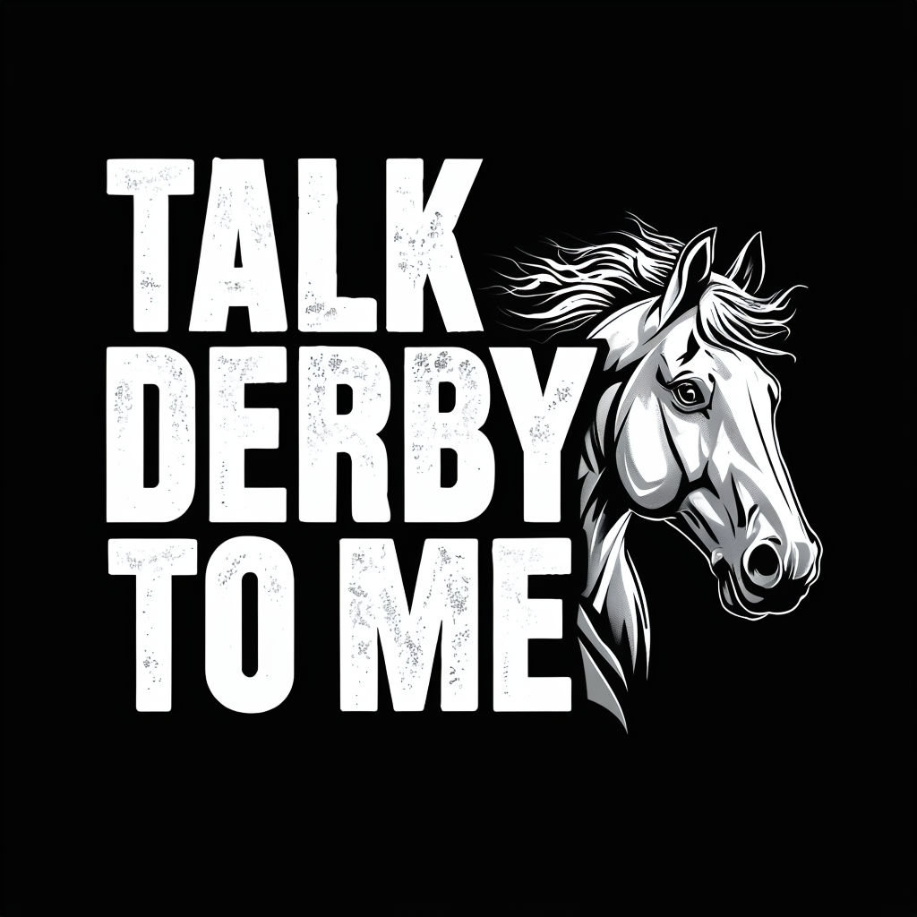 Talk Derby to Me Vintage Horse Illustration T-Shirt