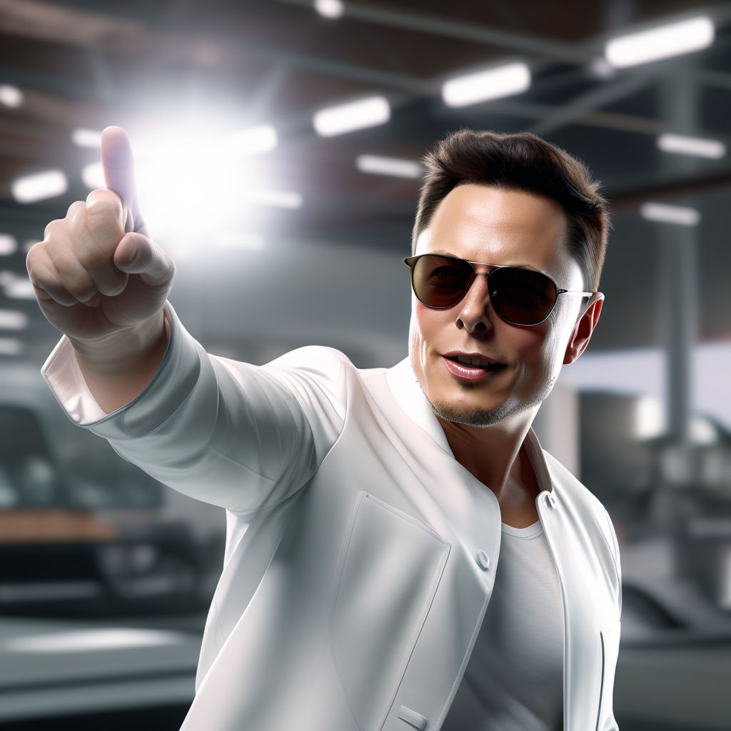 Elon Musk in sunglasses by Mor Fo - Playground