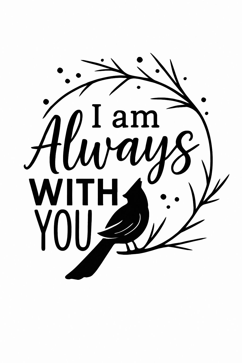 Minimalist Inspirational Quote T-shirt with Bird Design