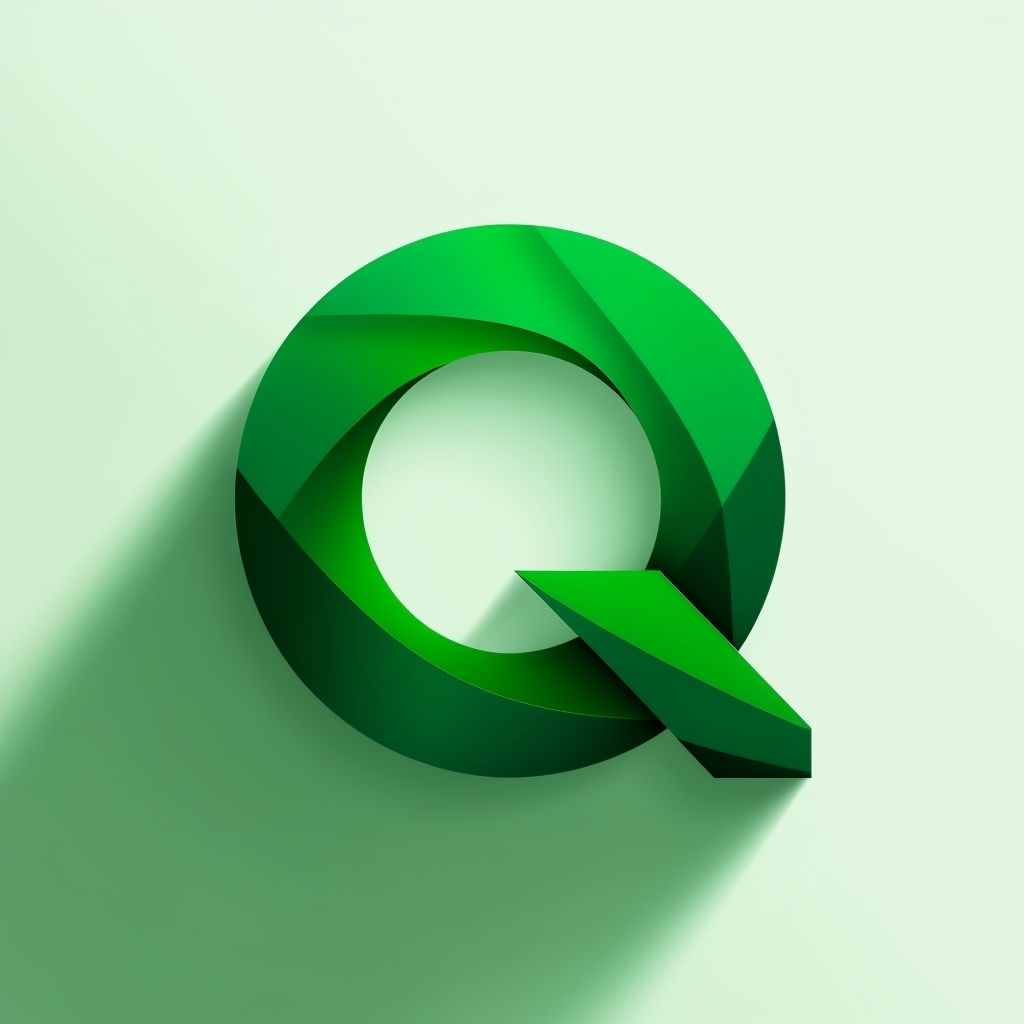 Modern Gradient Q Logo Design for Corporate Branding Monogram