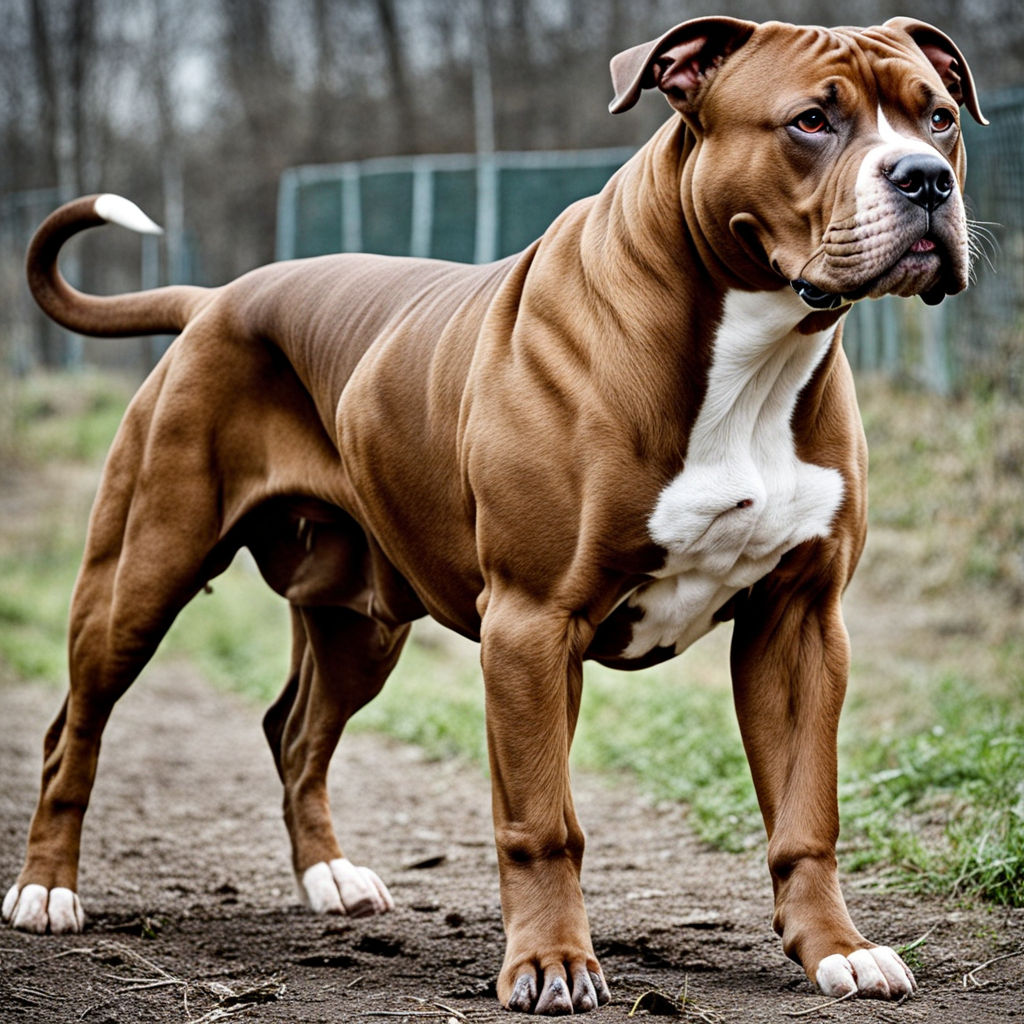 Un pitbull musculoso estilo realista by Marcos Torres - Playground