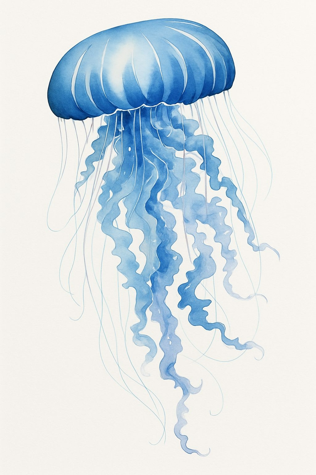 Vibrant Watercolor Jellyfish Design T-Shirt