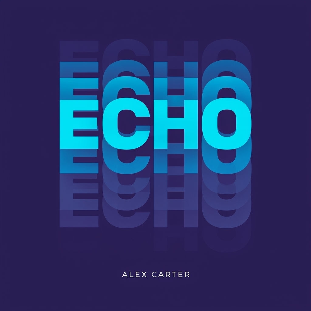 Modern Minimalist ECHO Graphic Design for Spotify Album Cover