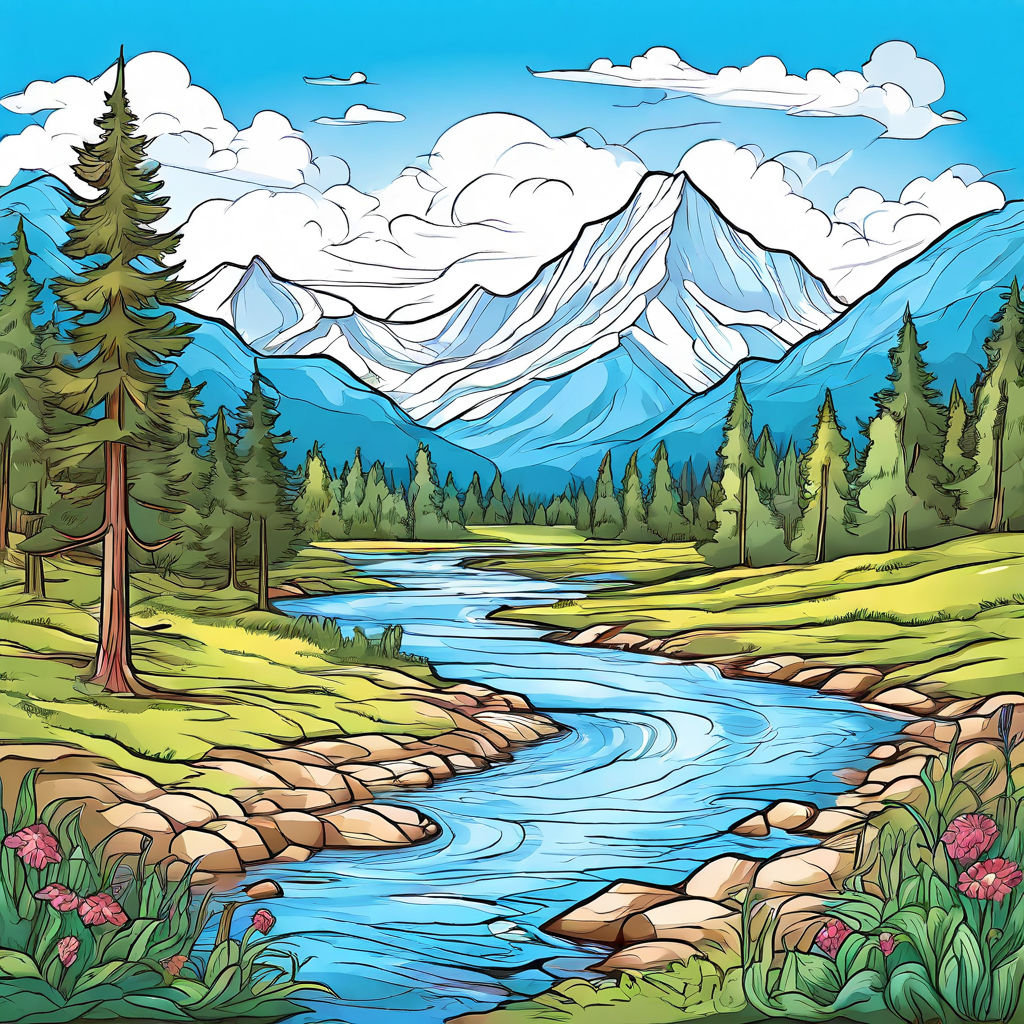 Design a high-resolution coloring book illustration depictin... by Dhiraj Ghodekar - Playground