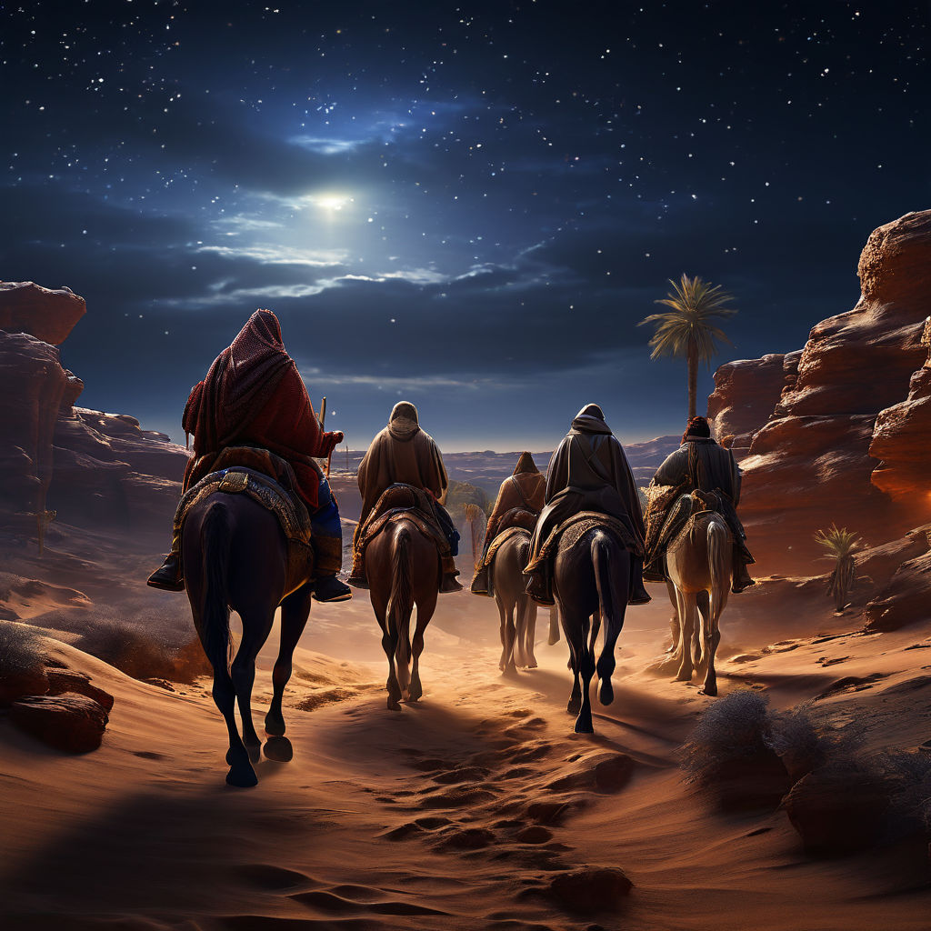 ArtStation - Wise men in a desert