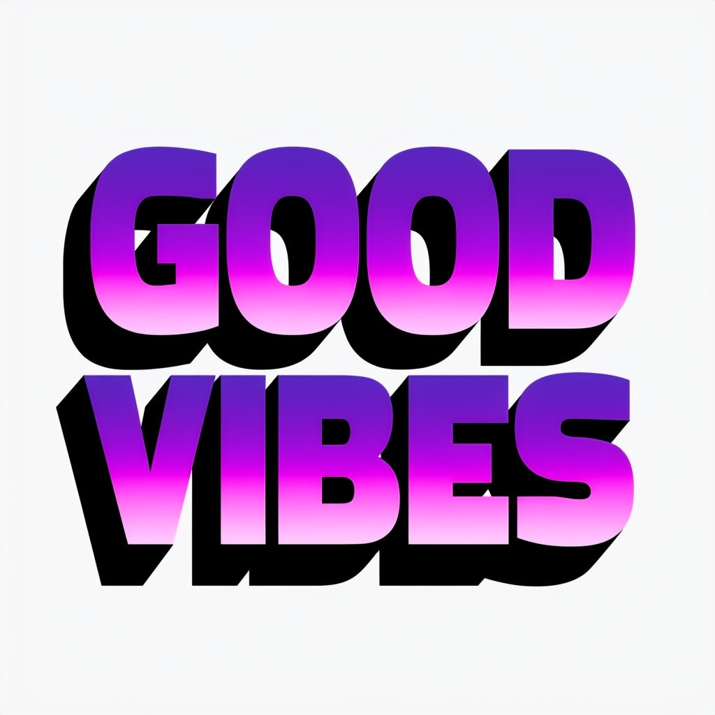 Modern Good Vibes Bold Text Graphic Design Mug