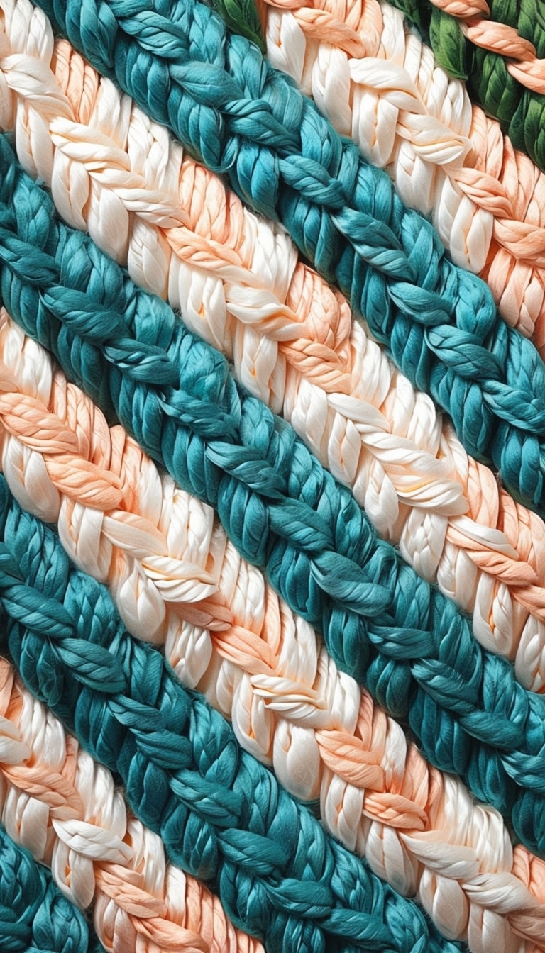 Intricate Handcrafted Braid Pattern in Vibrant Colors Phone Case Cover