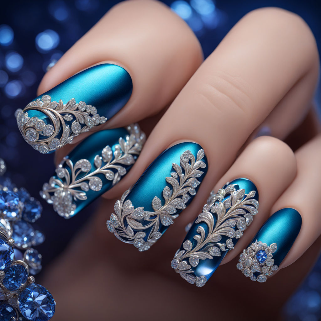 New 3d design of fingernails art by Habiba Saad - Playground