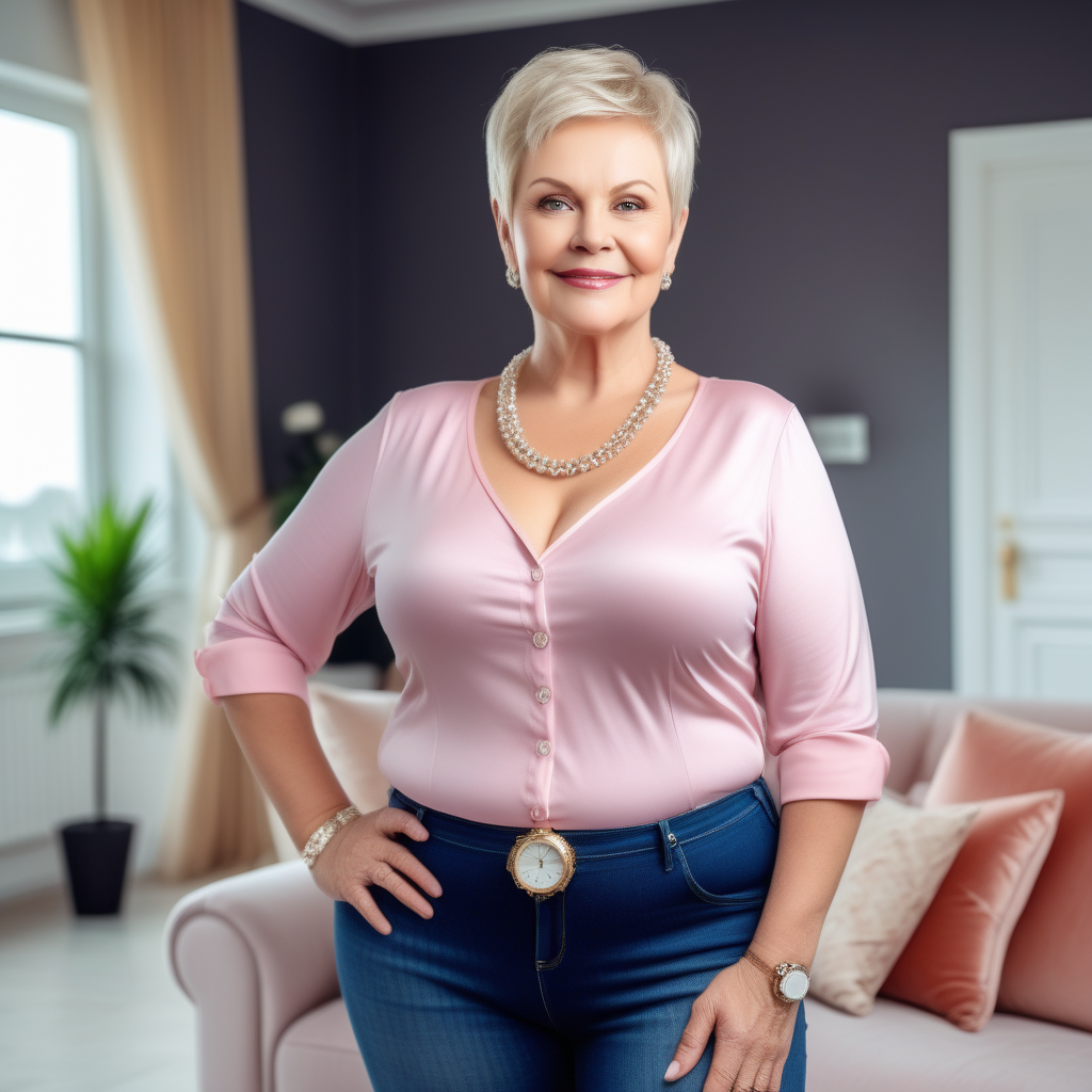 Fat Overweight 60 Years Old Granny Short Blonde Pixie Hair By Harvardblue Playground 4978