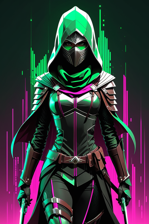 Fullbody futuristic Lexica female warrior assassin by Hasibul Haque ...