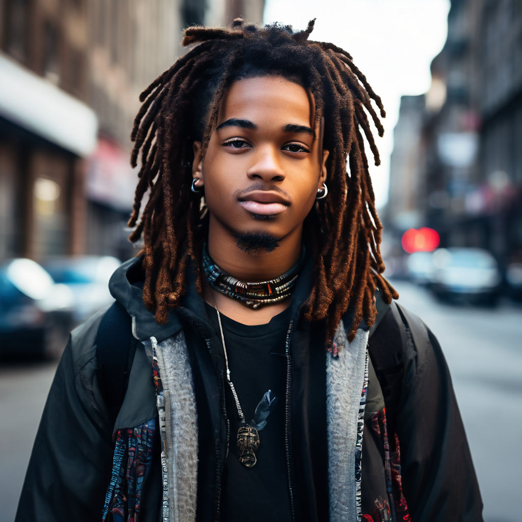 black man with dreadlocks