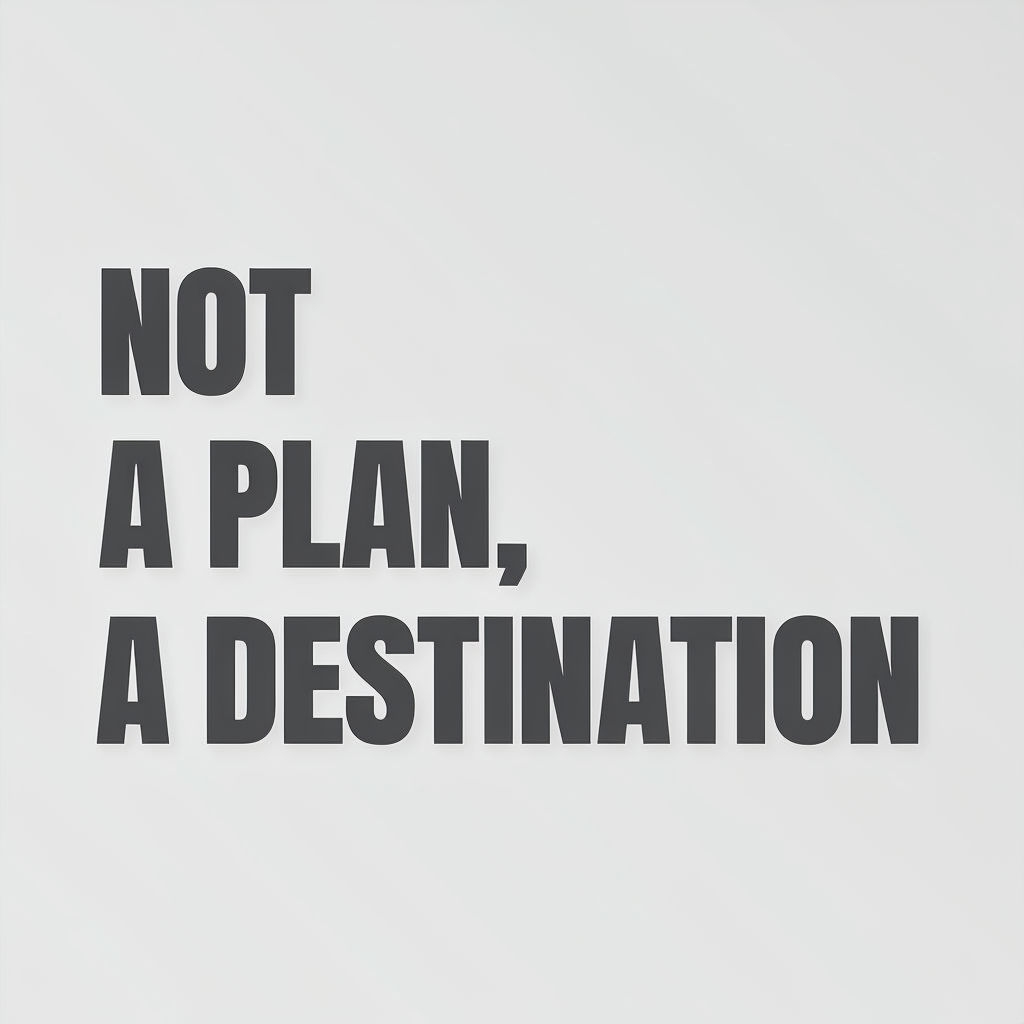 Not a Plan, a Destination Motivational T-Shirt