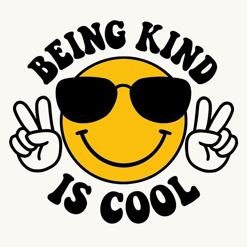 Cool Yellow Smiley Face with Peace Signs Motivational Mug