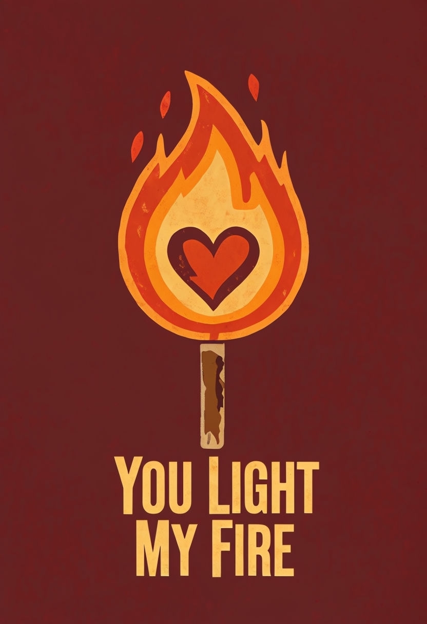 You Light My Fire Vintage Matchbook Graphic T-Shirt