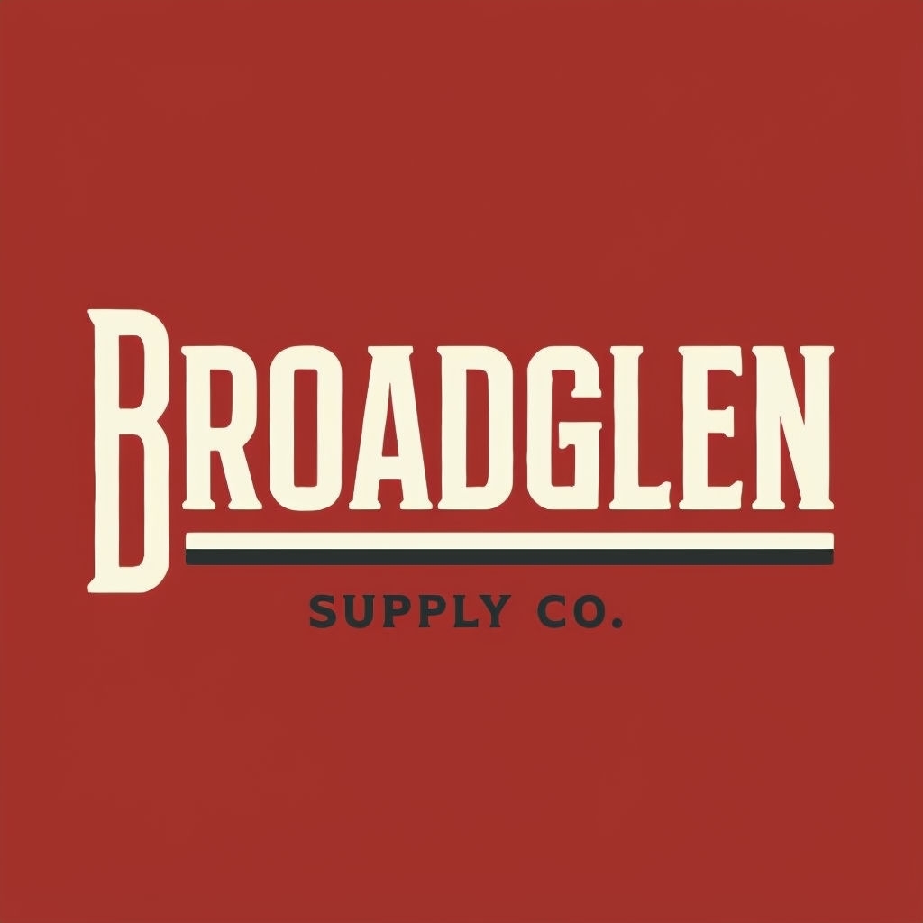Classic Broadglen Supply Co. Vintage Workwear Logo Design