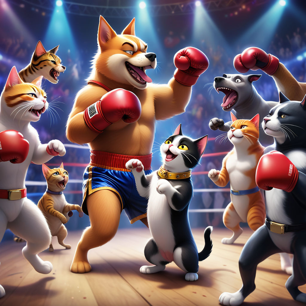 Cats muay thai boxing