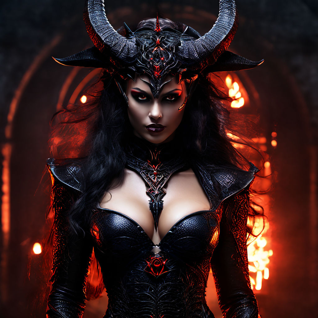 women demonic halloween costume