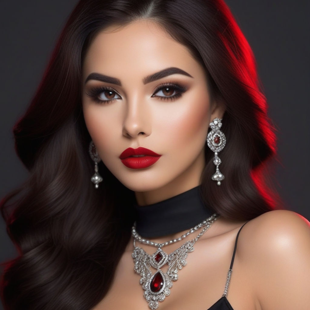 Sexy gothic latina brown hair by Caroline Doyon - Playground