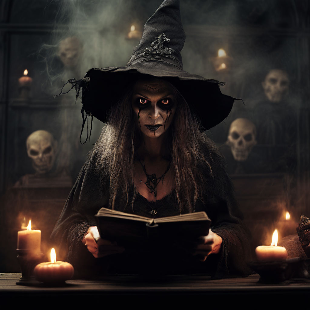 A scary witch doing her oration by Carby Deck Rocabo Villanueva ...