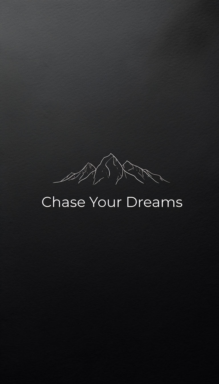 Chase Your Dreams Minimalist Mountain Instagram Story