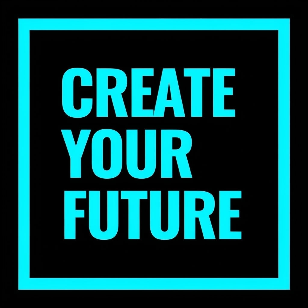 Create Your Future Bold Typography Design T-shirt