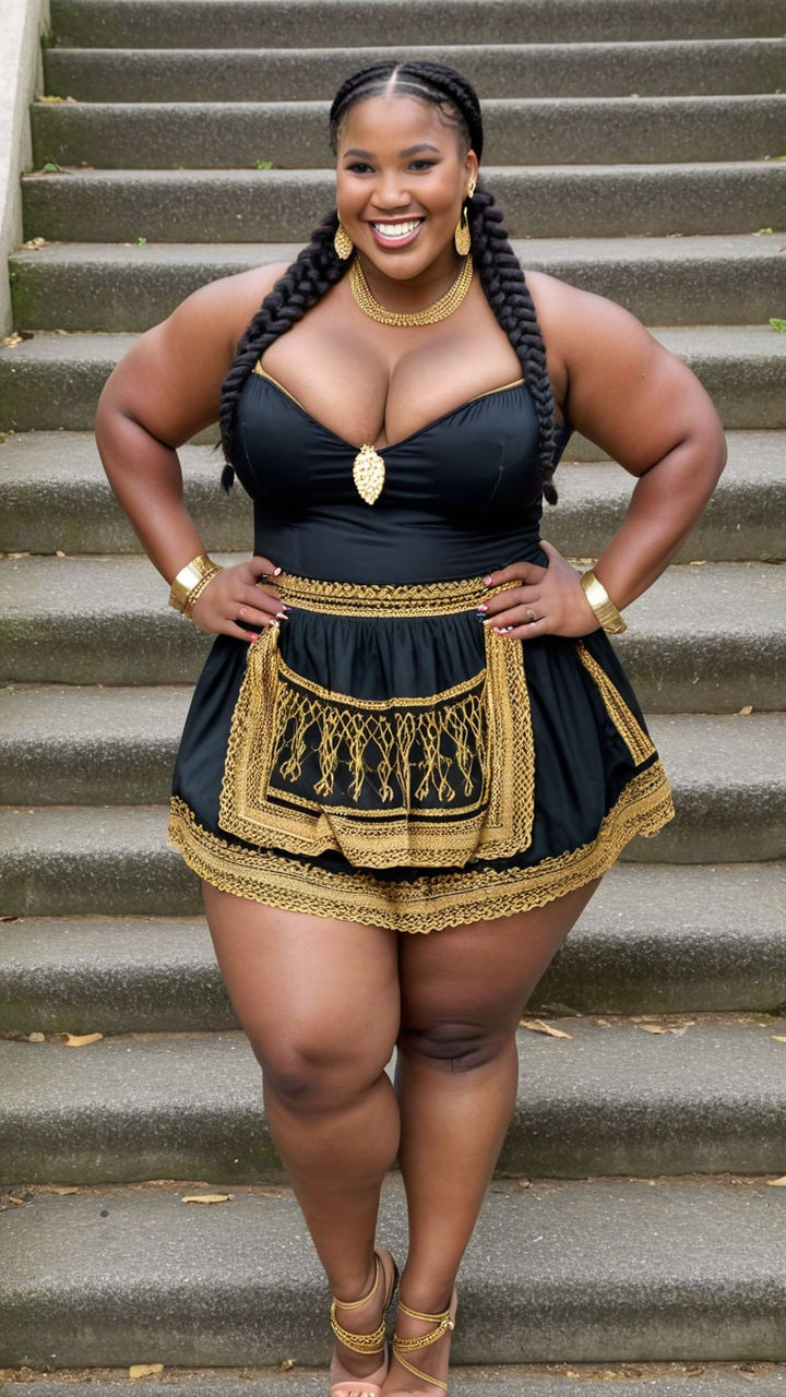 cute thick african american woman