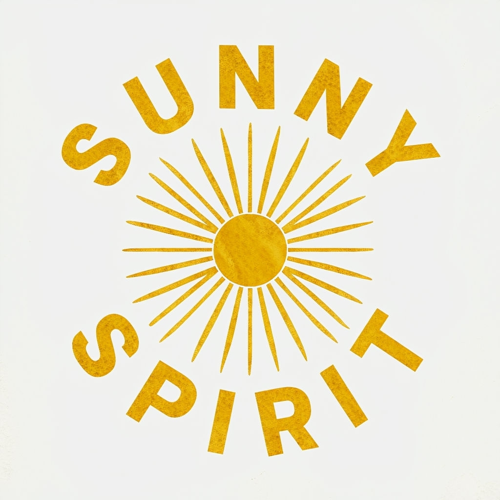 Sunny Spirit Minimalist Circular Logo Design