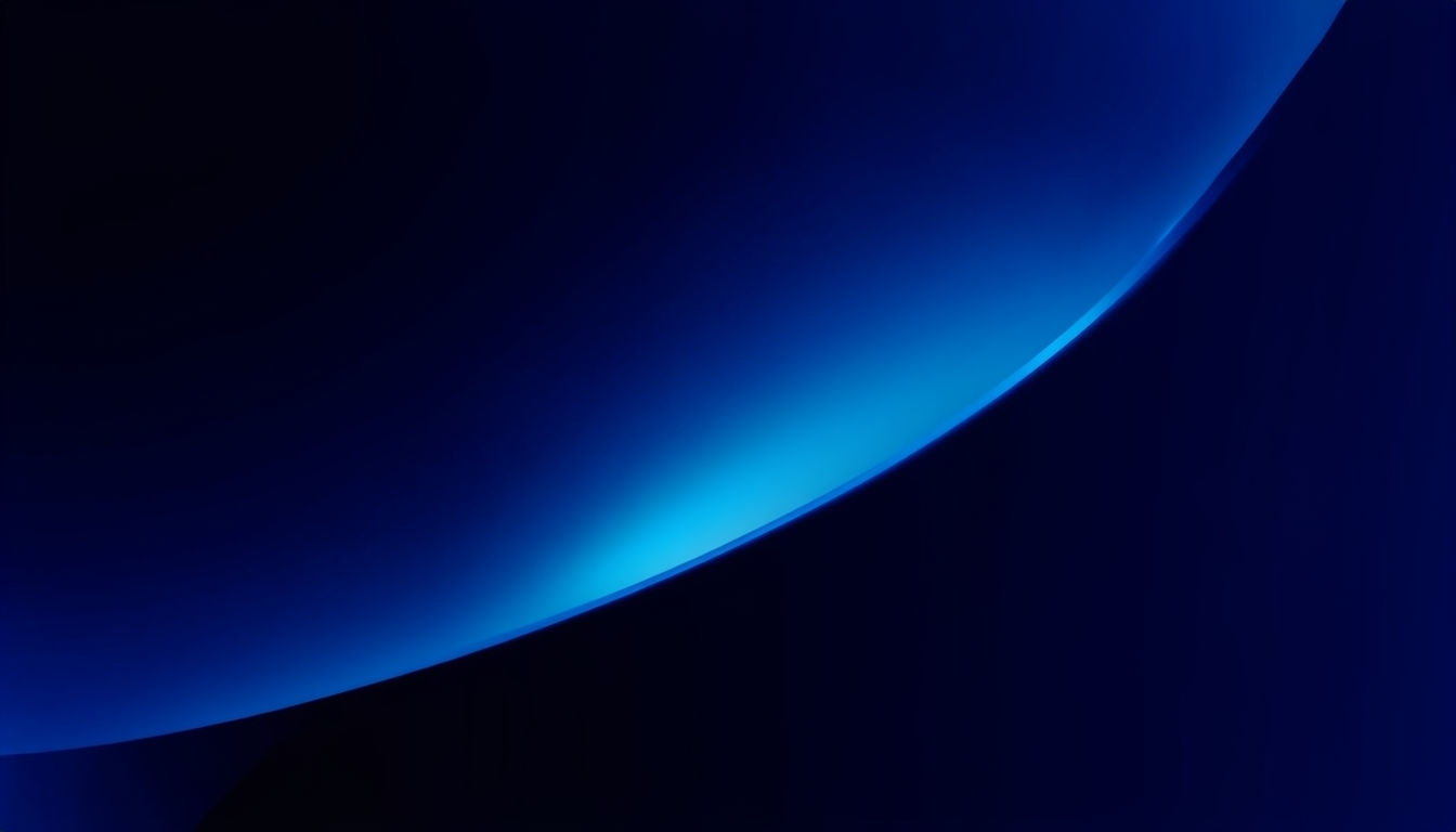 Modern Deep Navy Blue Gradient Abstract Artwork Virtual Background