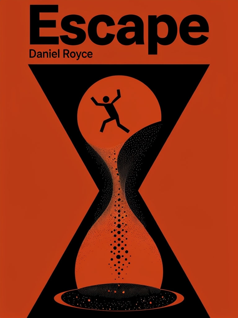 Minimalist Escape Poster Featuring Bold Geometric Shapes EBook Cover