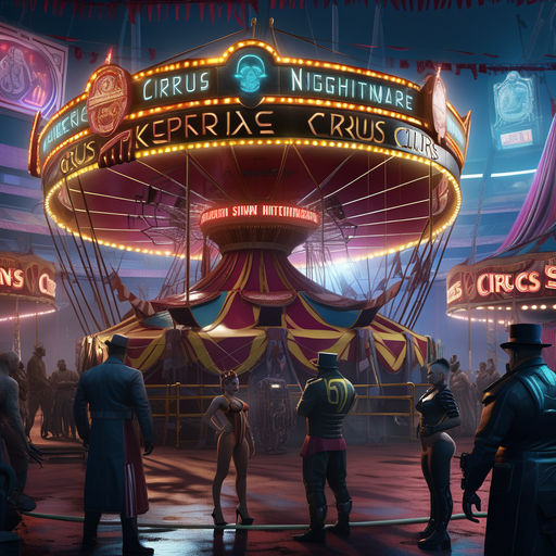 Cyberpunk nightmare circus by Zachariah Krauss - Playground