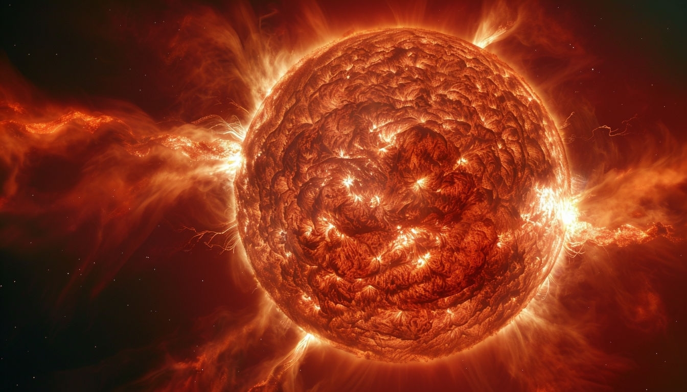 Colossal Supergiant Star Realistic Space Scene Virtual Background