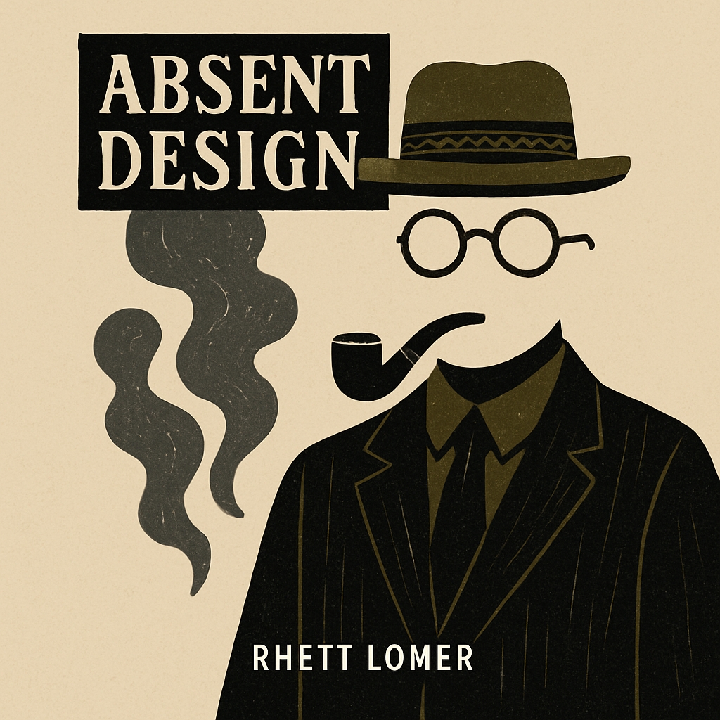 Stylized Retro Man with Pipe and Smoke Illustration Spotify Album Cover