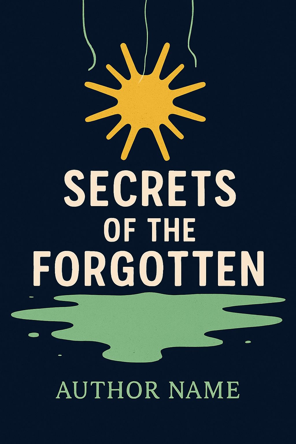 Minimalist Secret's of the Forgotten EBook Cover Design