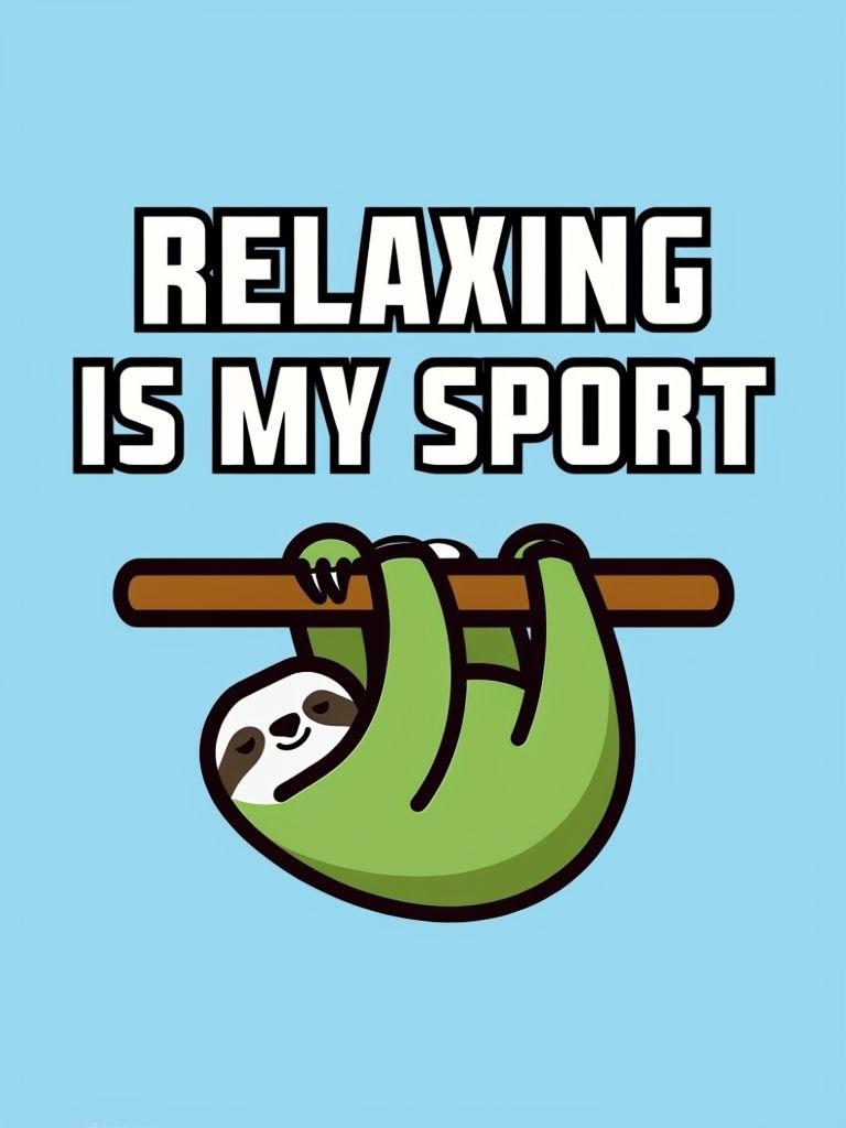 Relaxing Is My Sport Sloth Meme for Chill Vibes Memes