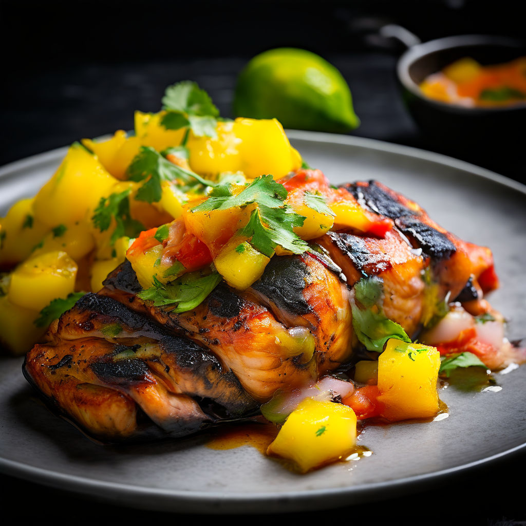 A real photo of Blackened Rockfish with Mango Salsa by VS Deshmukh ...