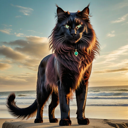 A strikingly handsome anthropomorphic male feline by Mandy Piercy