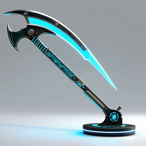 Futuristic two-handed scythe by Марк Мишура - Playground